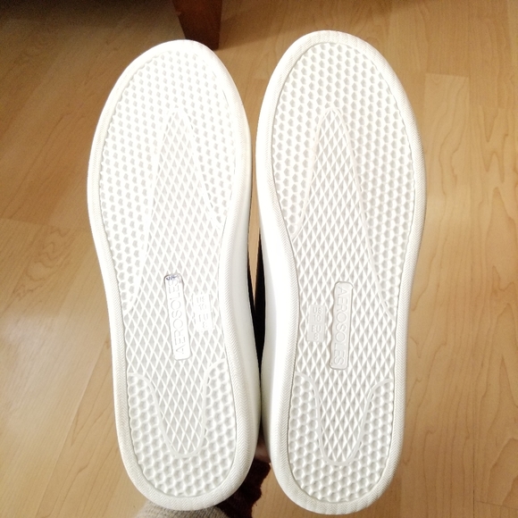 Aerosoles Black Leather Lace Up Comfort Sneakers, Term Paper, size 10 Width M - Picture 4 of 8